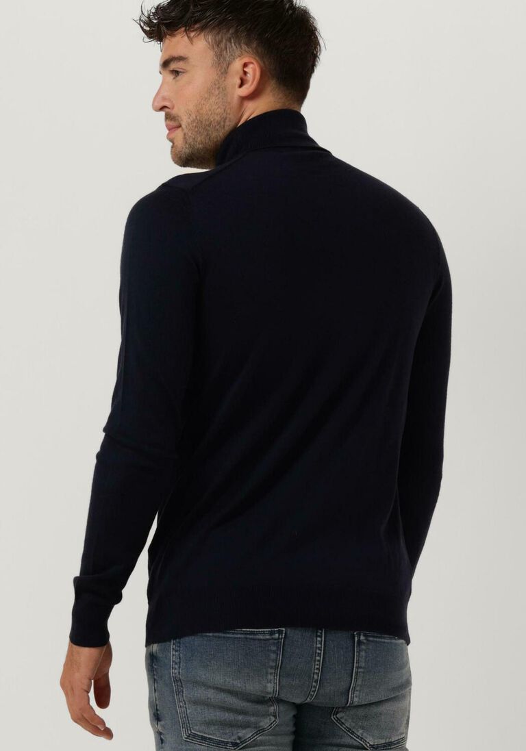 PROFUOMO donkerblauwe profuomo coltrui pullover roll neck