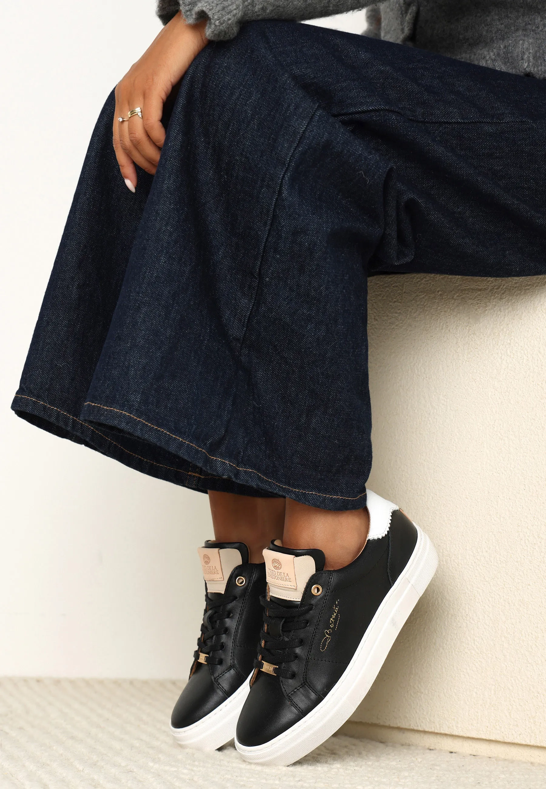 STORM ISA Sneaker leather Black