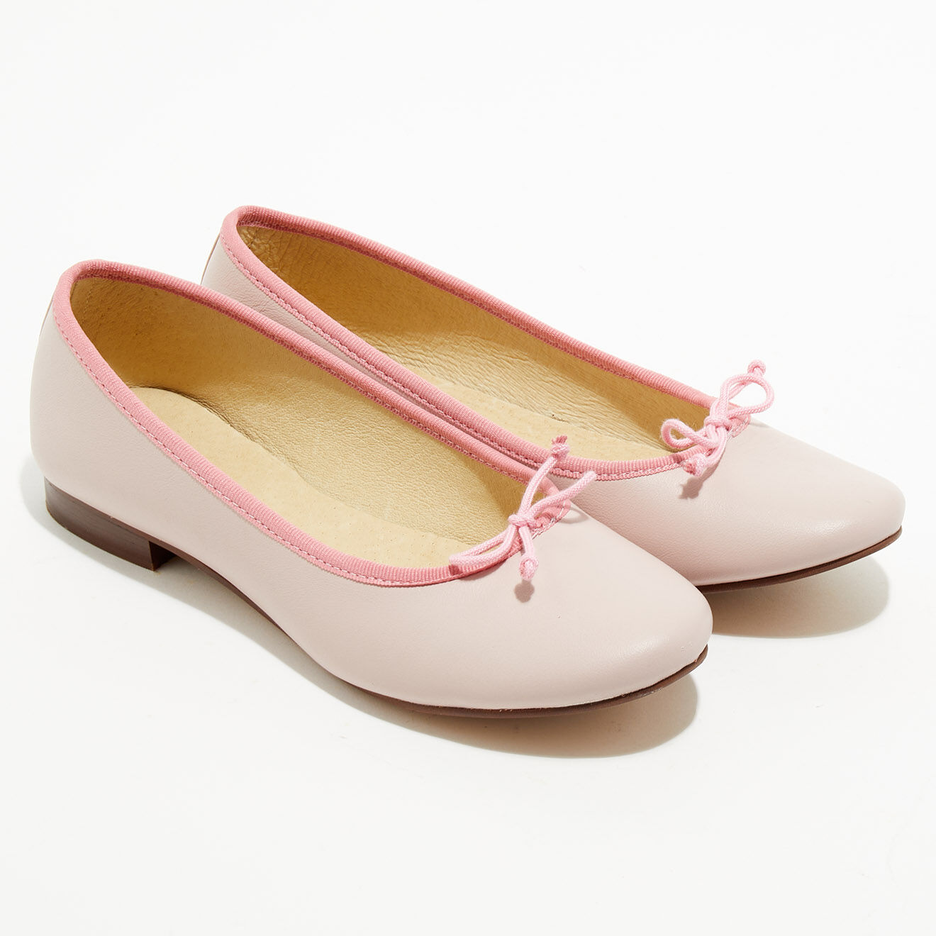 Quartier Latin Ballerines en Cuir Jeanne roses