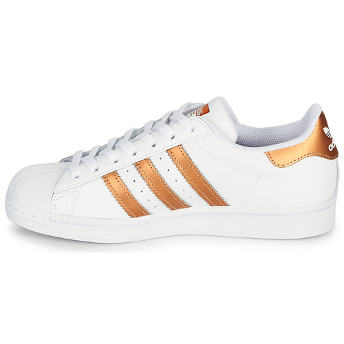 adidas Originals - SUPERSTAR W - Blanc / Bronze