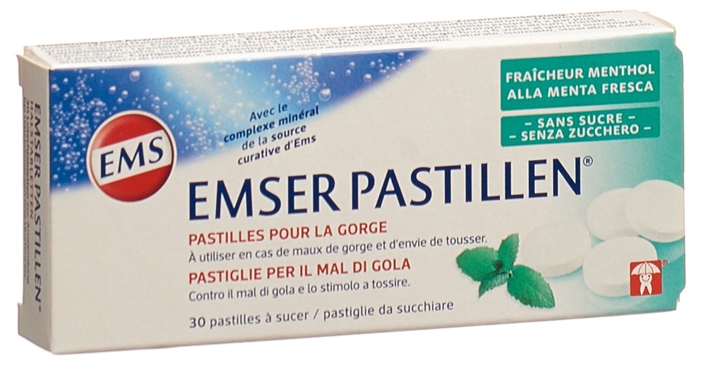 EMSER Pastillen zuckerfrei mit Mentholfrische Blist 30 Stk