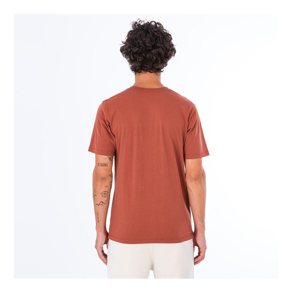 Hurley EVD EXPLORE REFLECTOR - Tee-shirt Homme zion rust