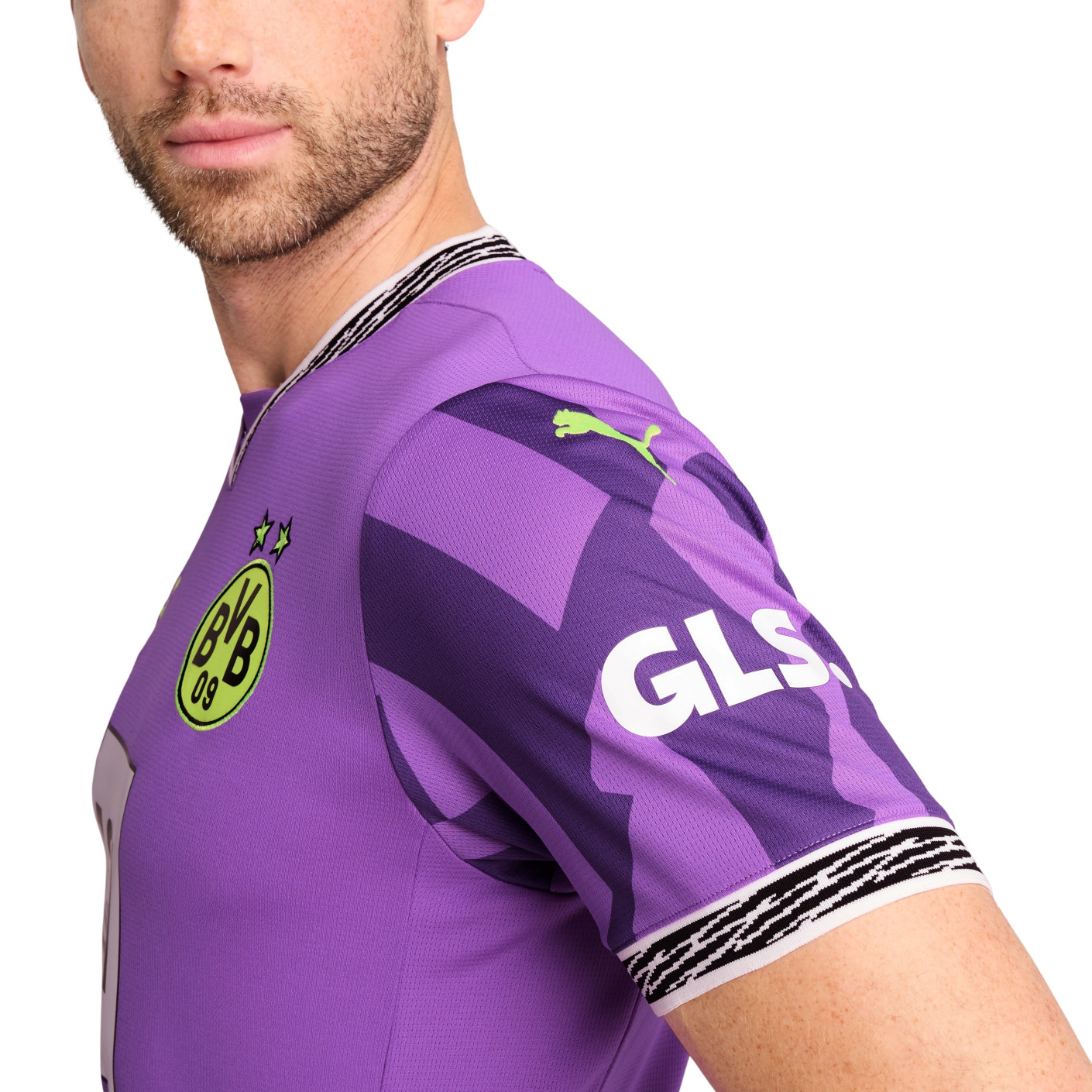 PUMA Borussia Dortmund Anniversary Shirt 2024-2025 Paars Geel