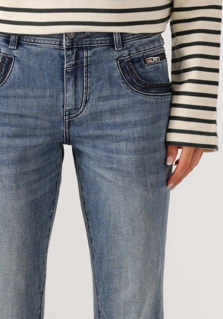 blauwe mos mosh straight leg jeans mmnaomi nolla jeans