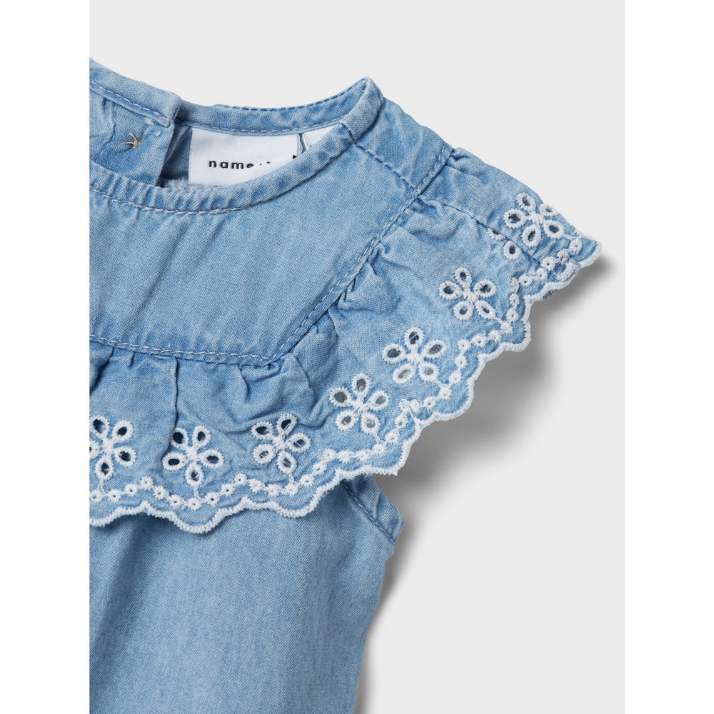 Køb Name It Light Blue Denim Hera Denim Kjole
