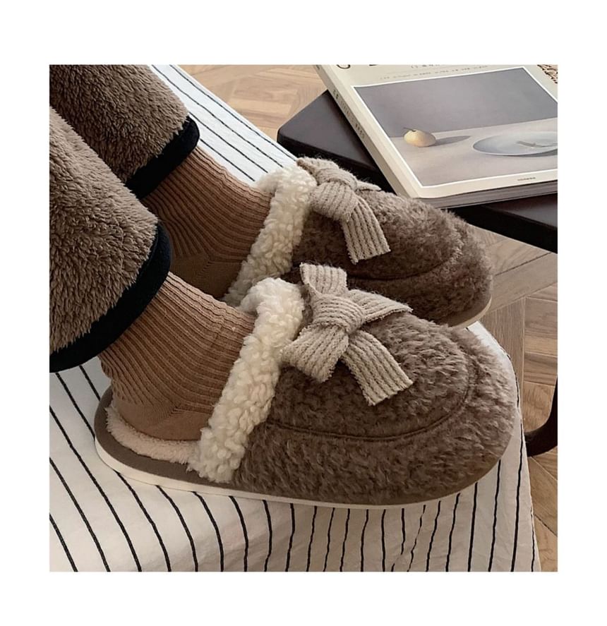 Anran - Bijpassende fleece pantoffels voor thuis