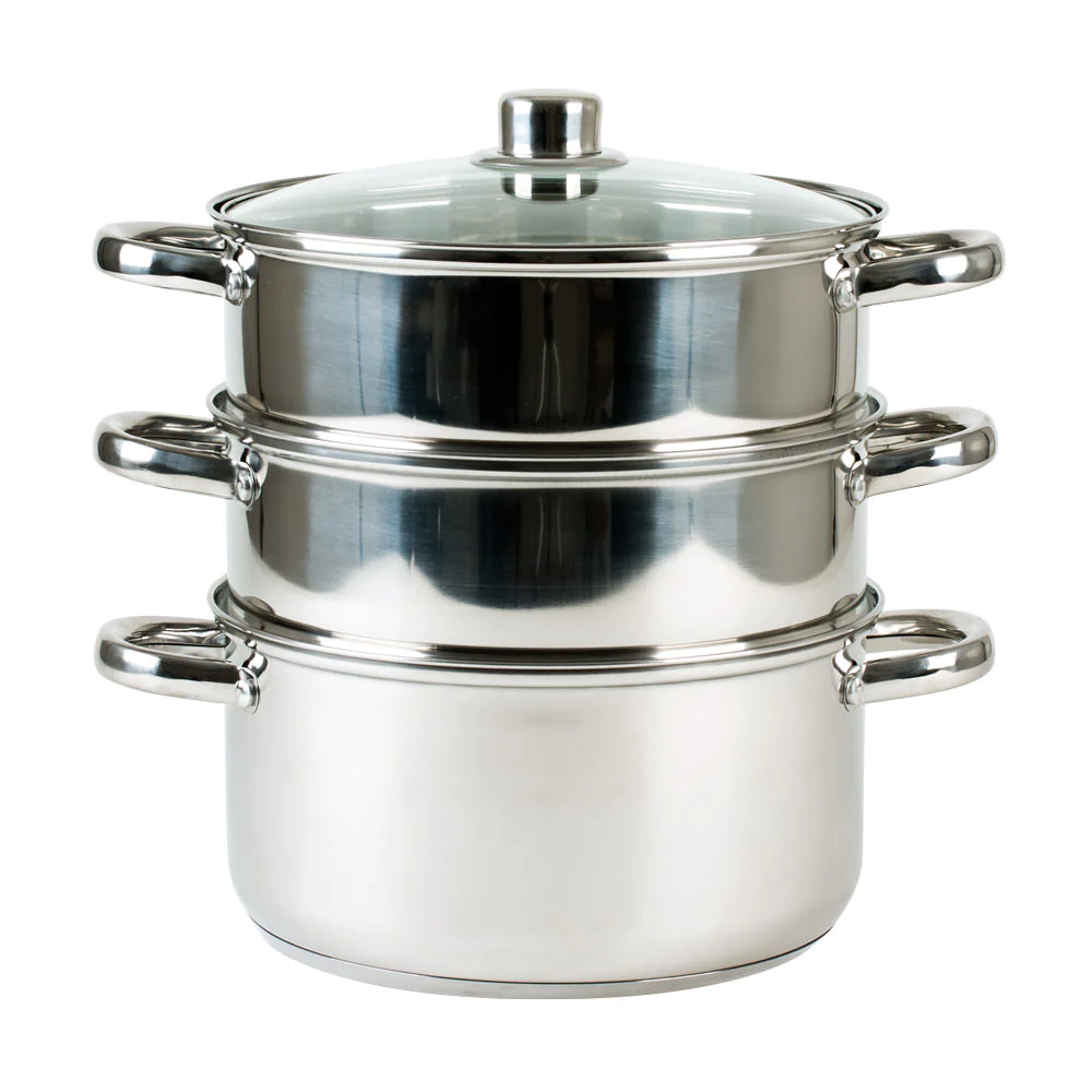 Combiné vapeur inox 20 cm 3 compartiments Trend'up