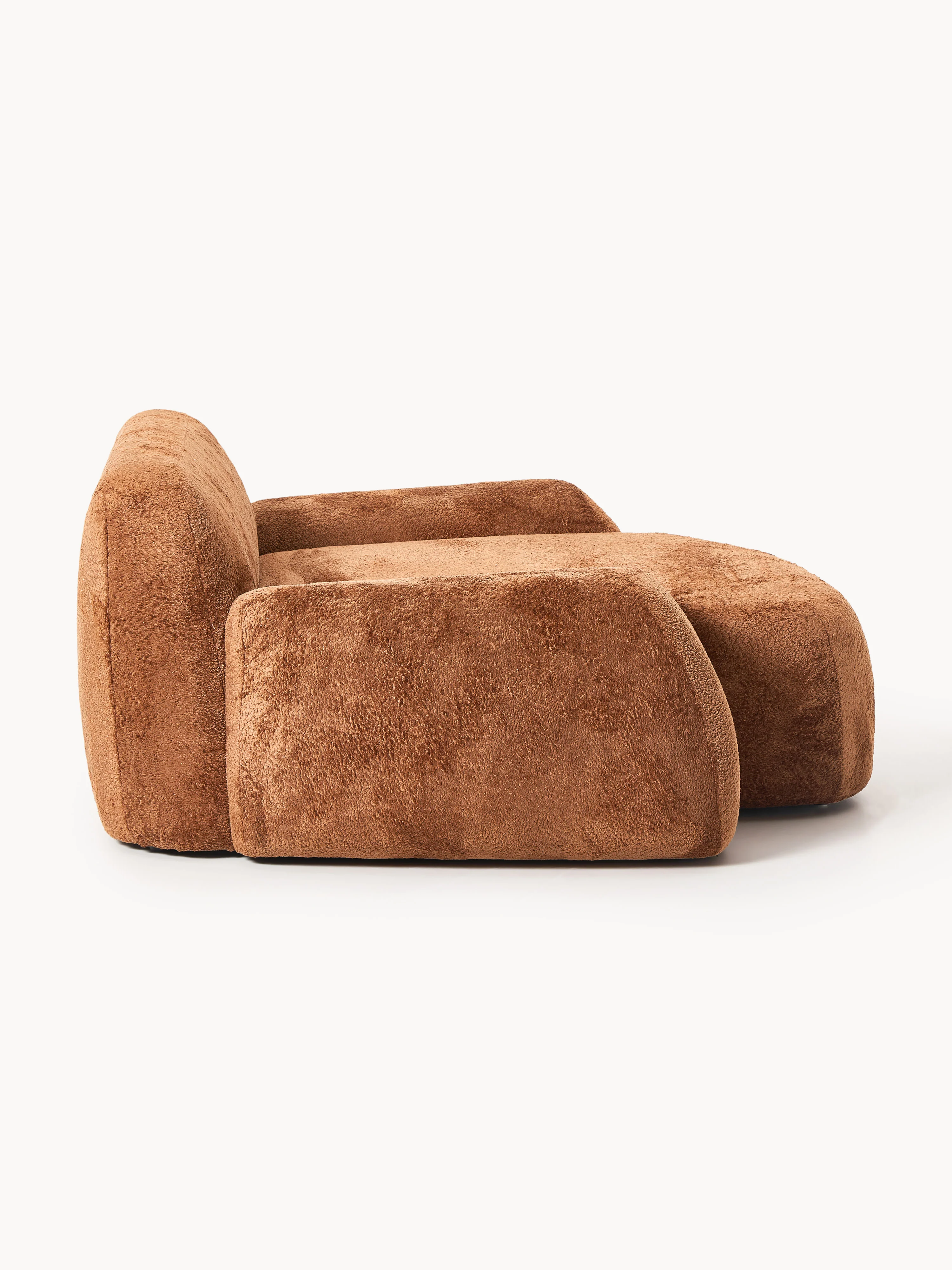 XL teddy bouclé loungestoel Wolke