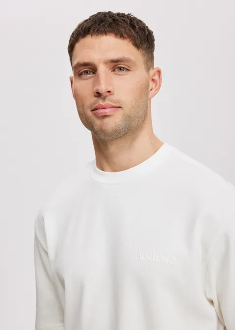 T-shirt met print Aesthetikz off-white (WIT.O)