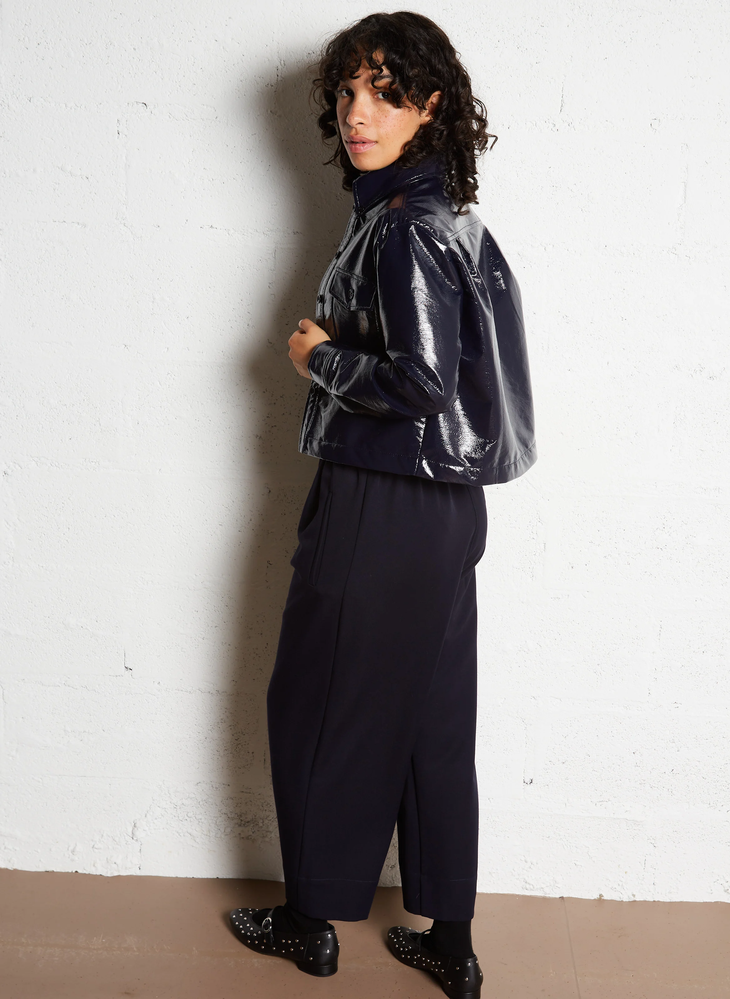 YUMI - Pantalon large | Bleu
