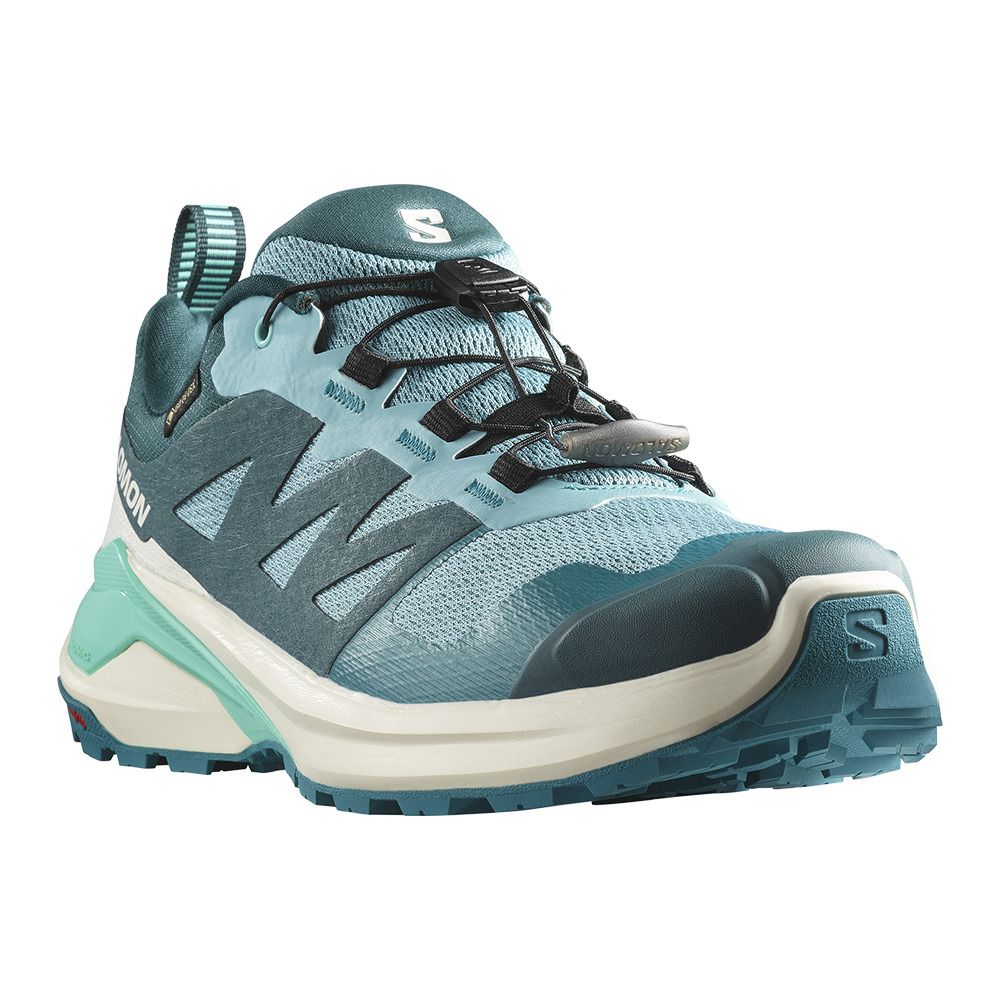 Salomon X-ADVENTURE GTX W - Chaussures trail Femme dusty turquoise/vanilla ice/cockatoo