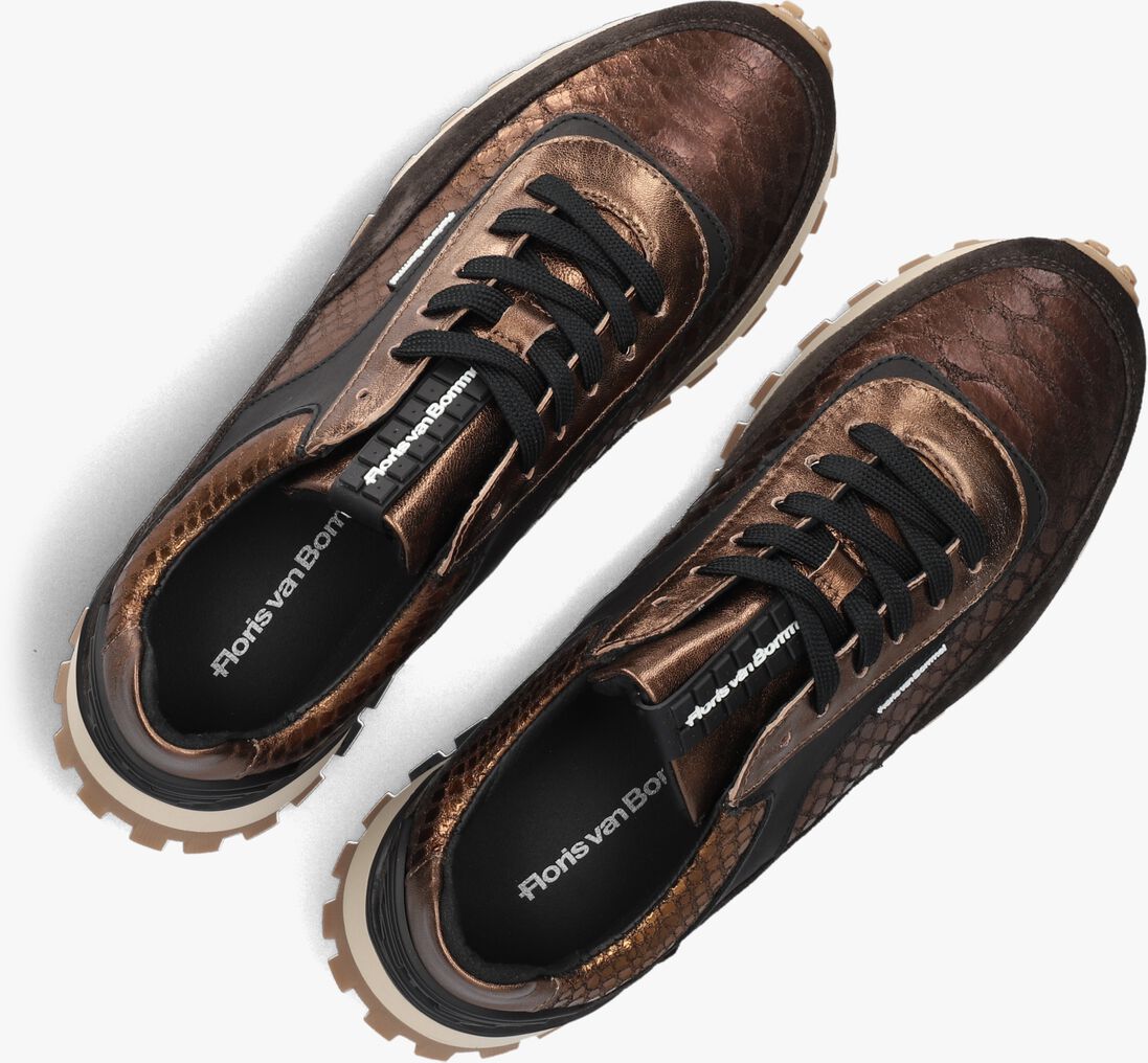 bronskleurig floris van bommel lage sneakers sfw-10100 grommi