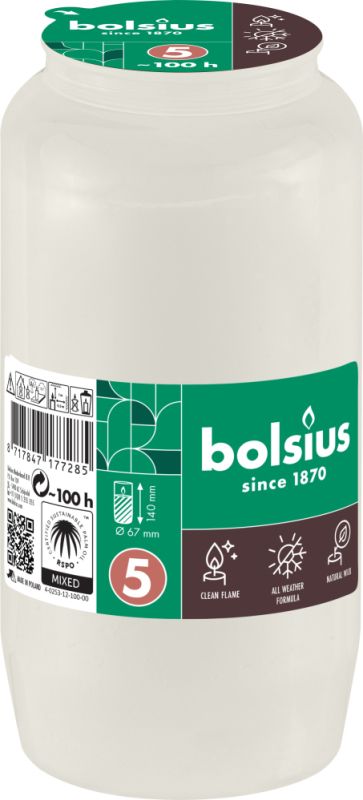 Bolsius Graflicht Nr5 Wit 1 Stuk