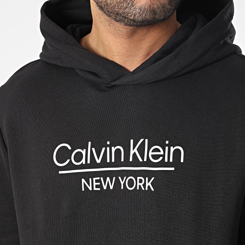 Sweat Capuche New York Logo 0747 Noir