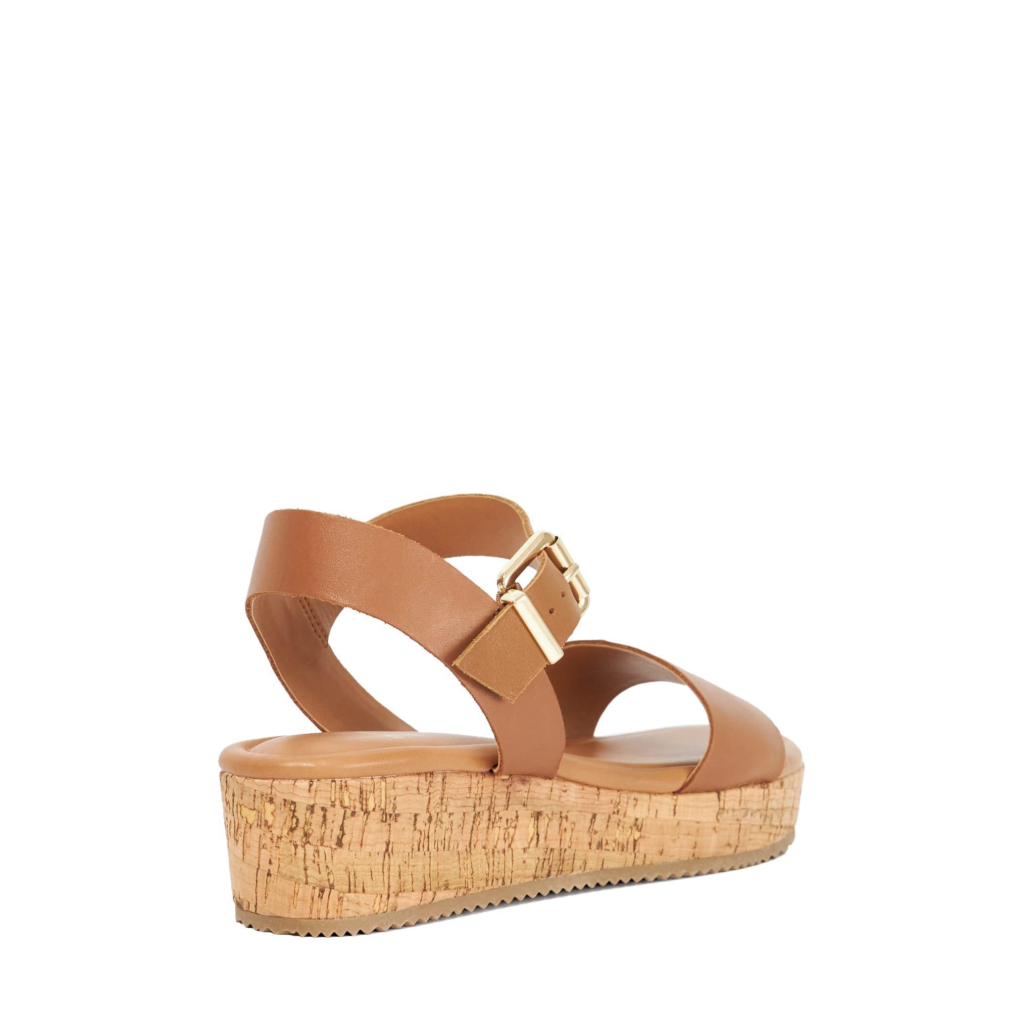 Dune London Lazered Leather Sandals