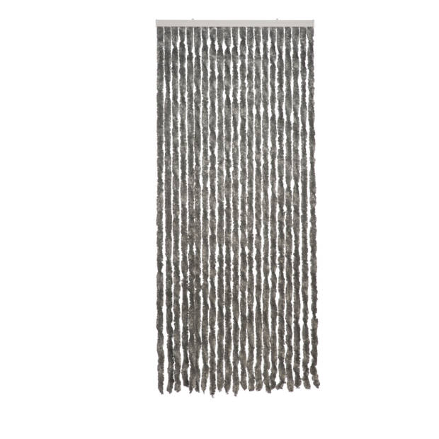 Blokker kattenstaartgordijn - 90 x 210 cm - grijs
