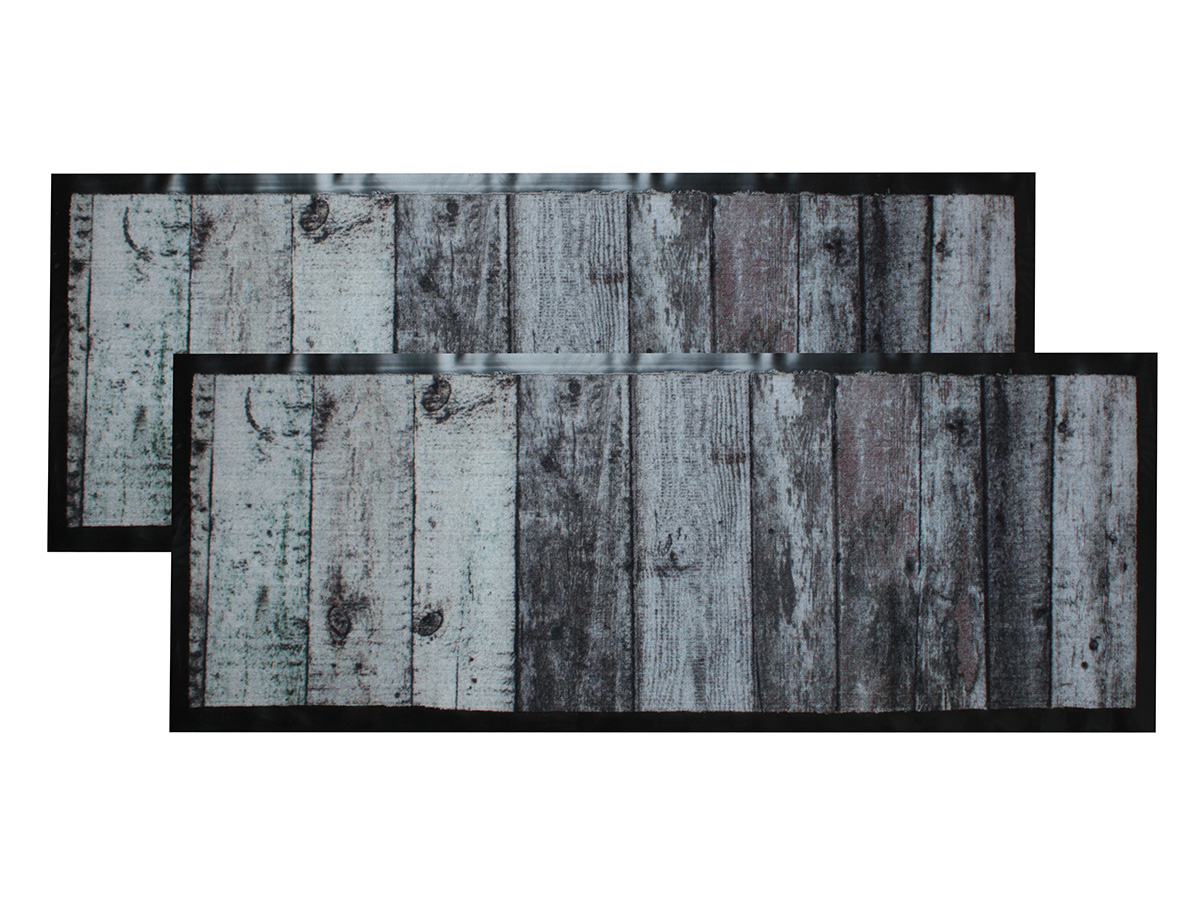 Jacks Door Hout 45 x 125 cm deurmat - Set van 2