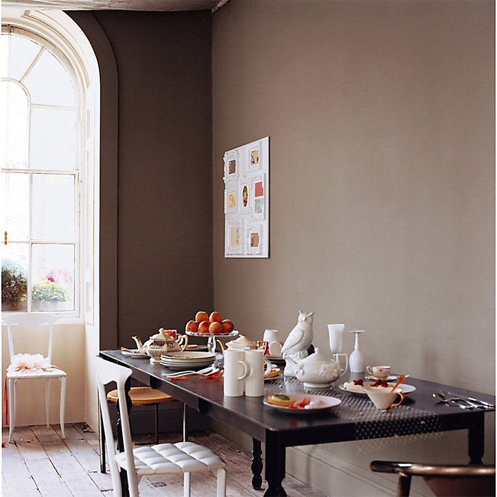 Peinture Crème De Couleur Dulux Valentine mat taupe 2,5L