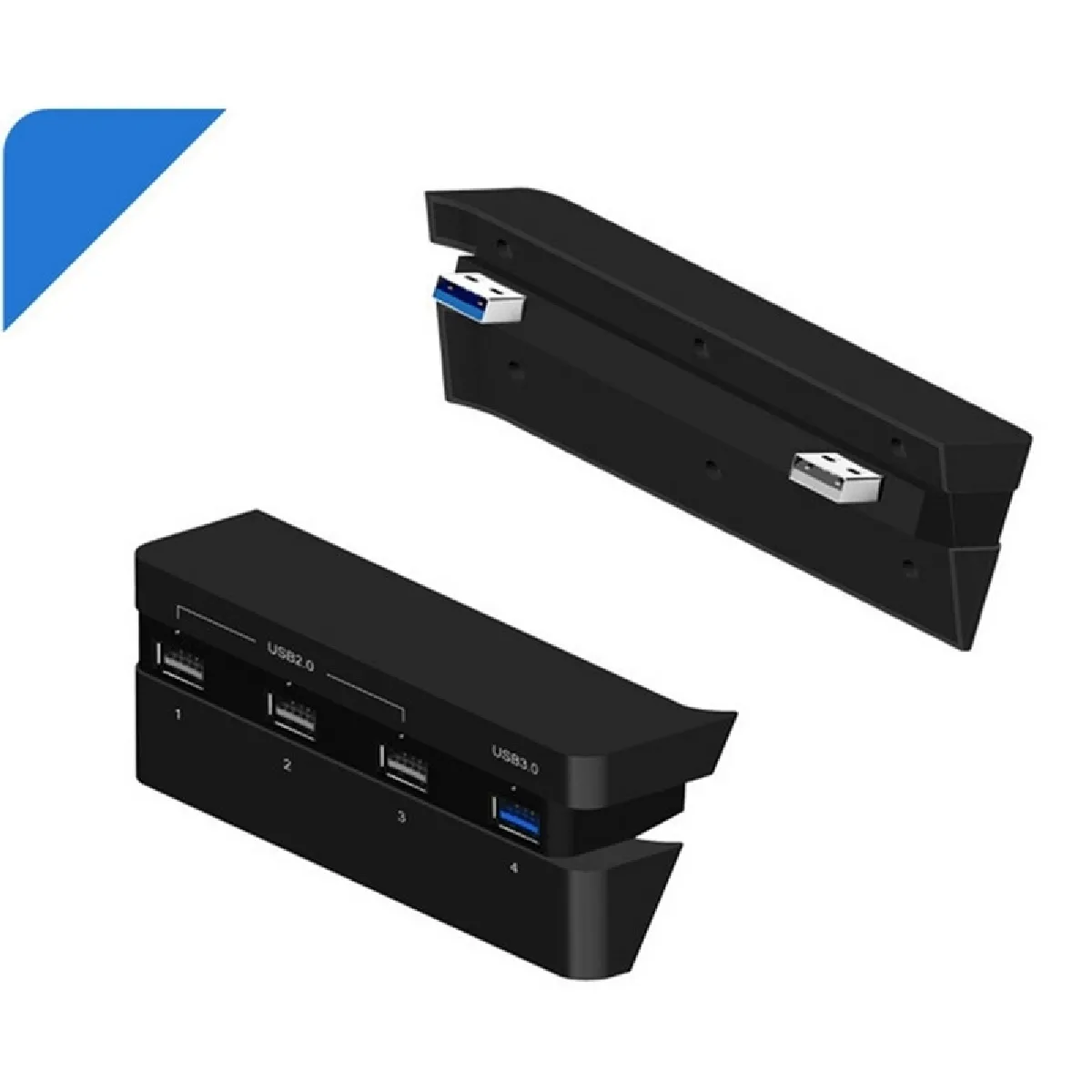 Wewoo 2x USB Adaptateur PS4 Slim