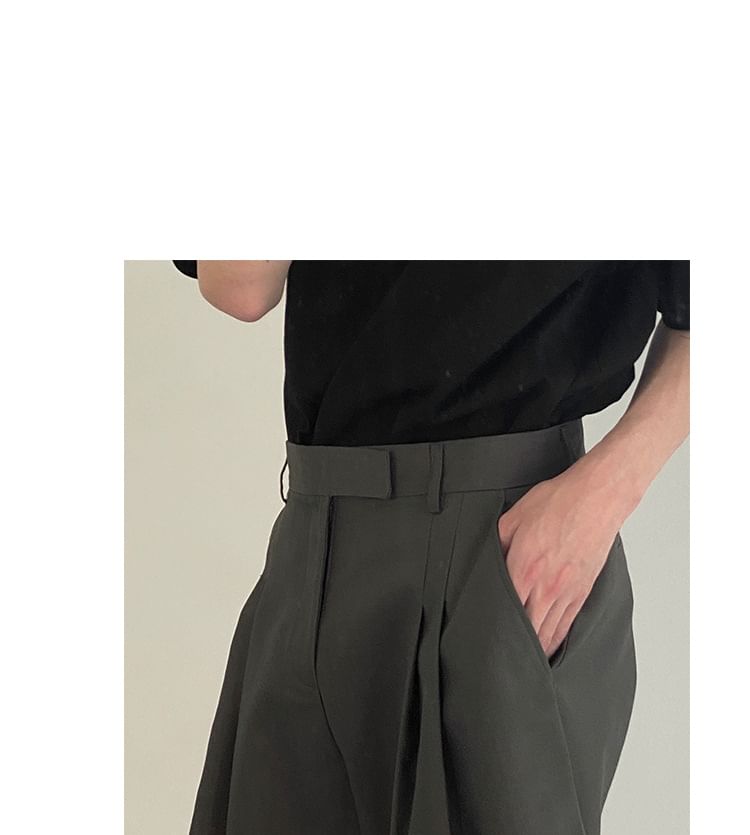 Double White - Hoge taille effen korte jurk