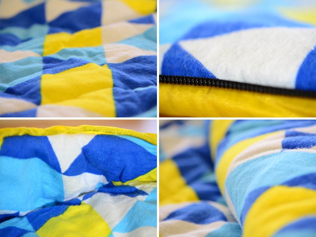 Skandika Dundee Sleepyhead L slaapzak met kussen - Yellow