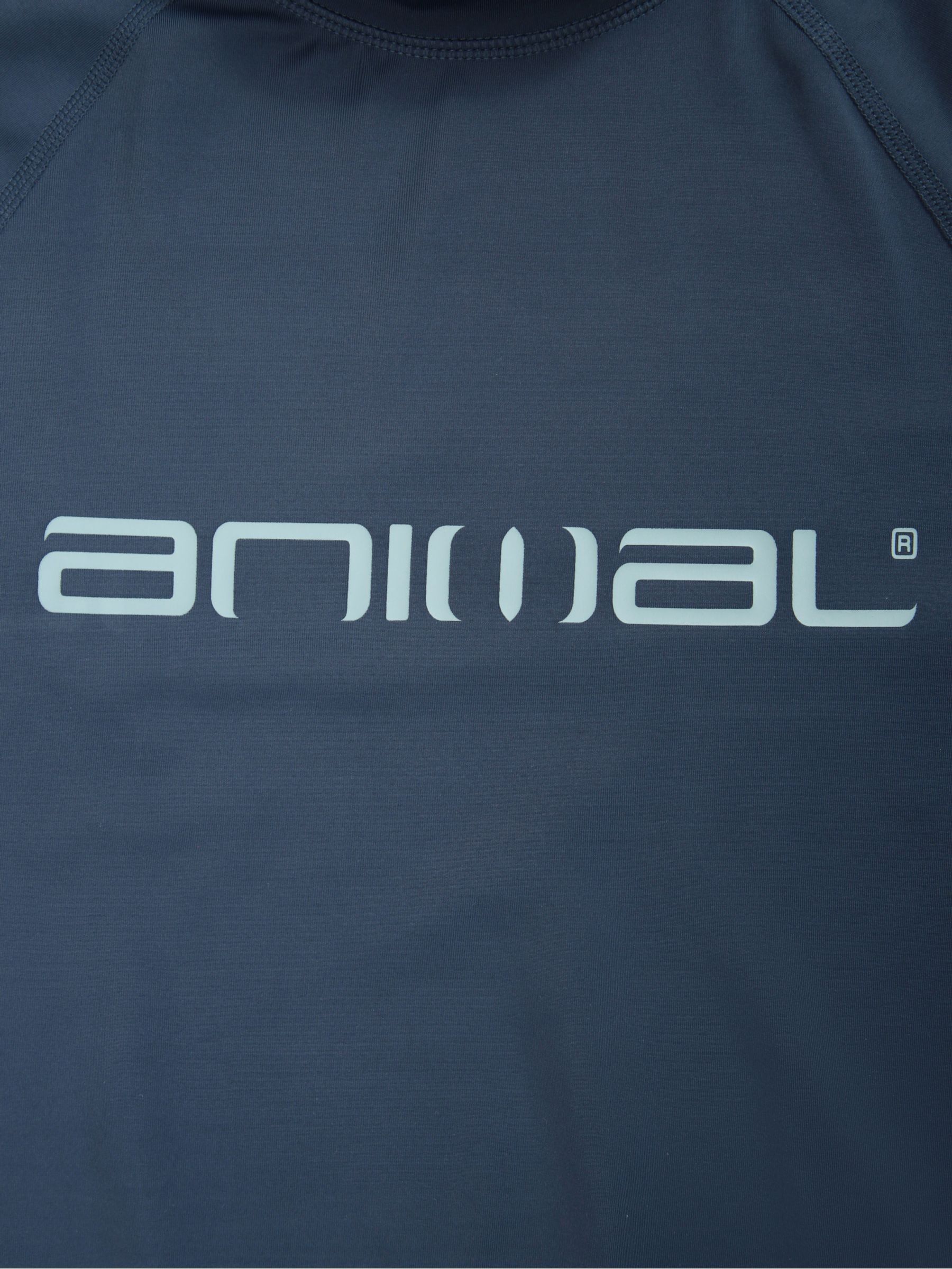 Blauw - Animal Sonny sneldrogend surfhemd met logo voor heren