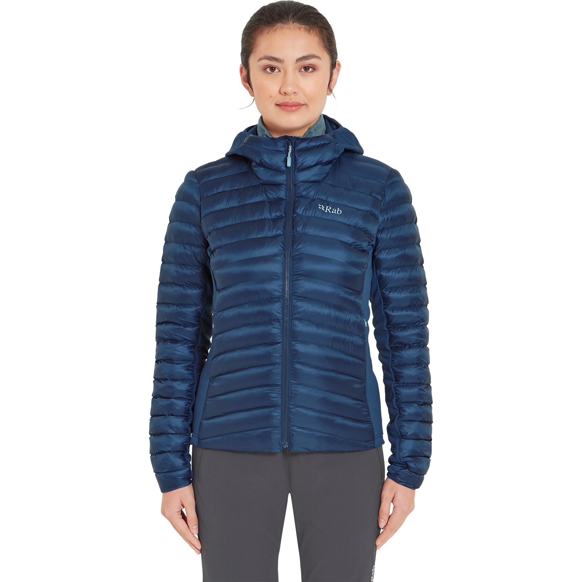 RAB Cirrus Flex Hoody Isolationsjacke Damen tempest blue