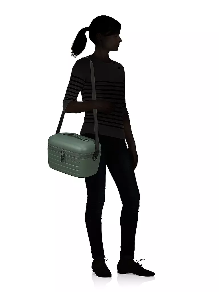 SAMSONITE Beauty Case STACKD Sage dunkelgrün