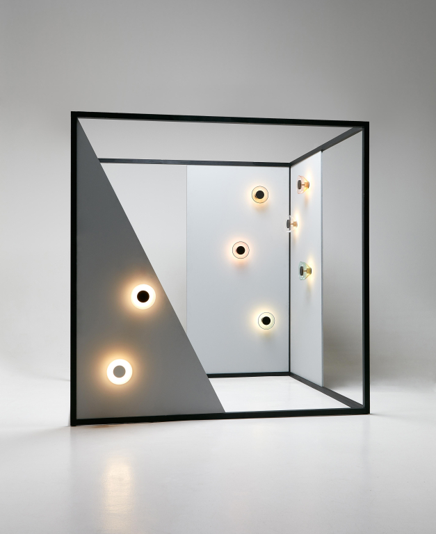 Marset Aura wandlamp LED Ø18 opaal