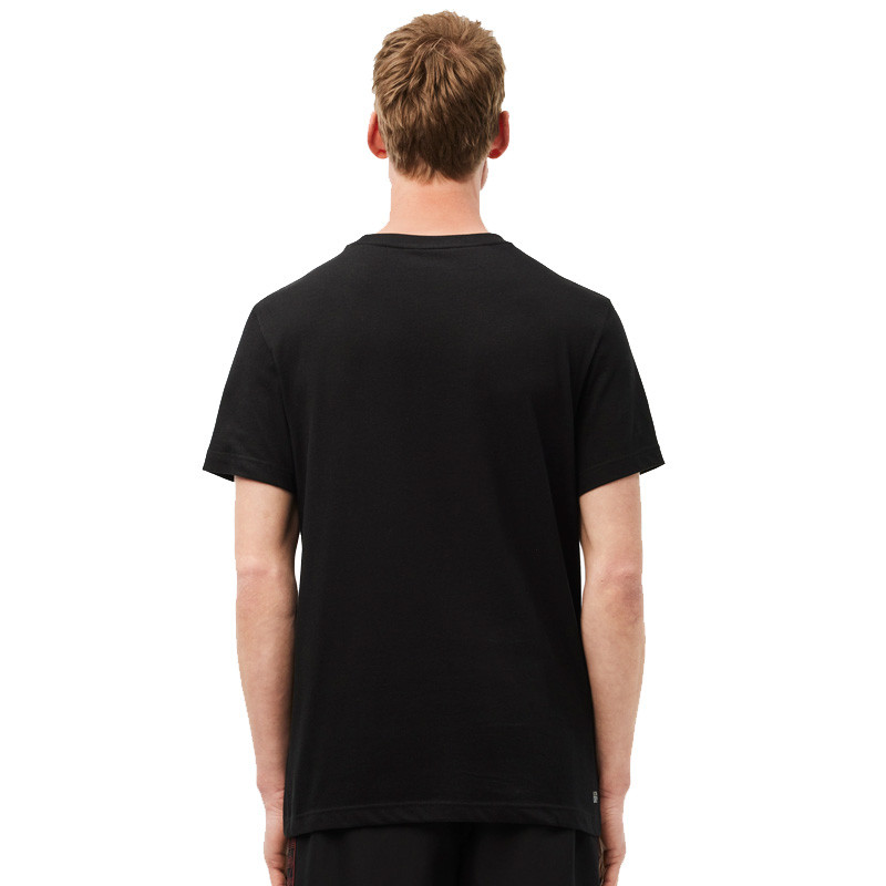 Tee-shirt Lacoste coton noir Crocodile Ultra Dry