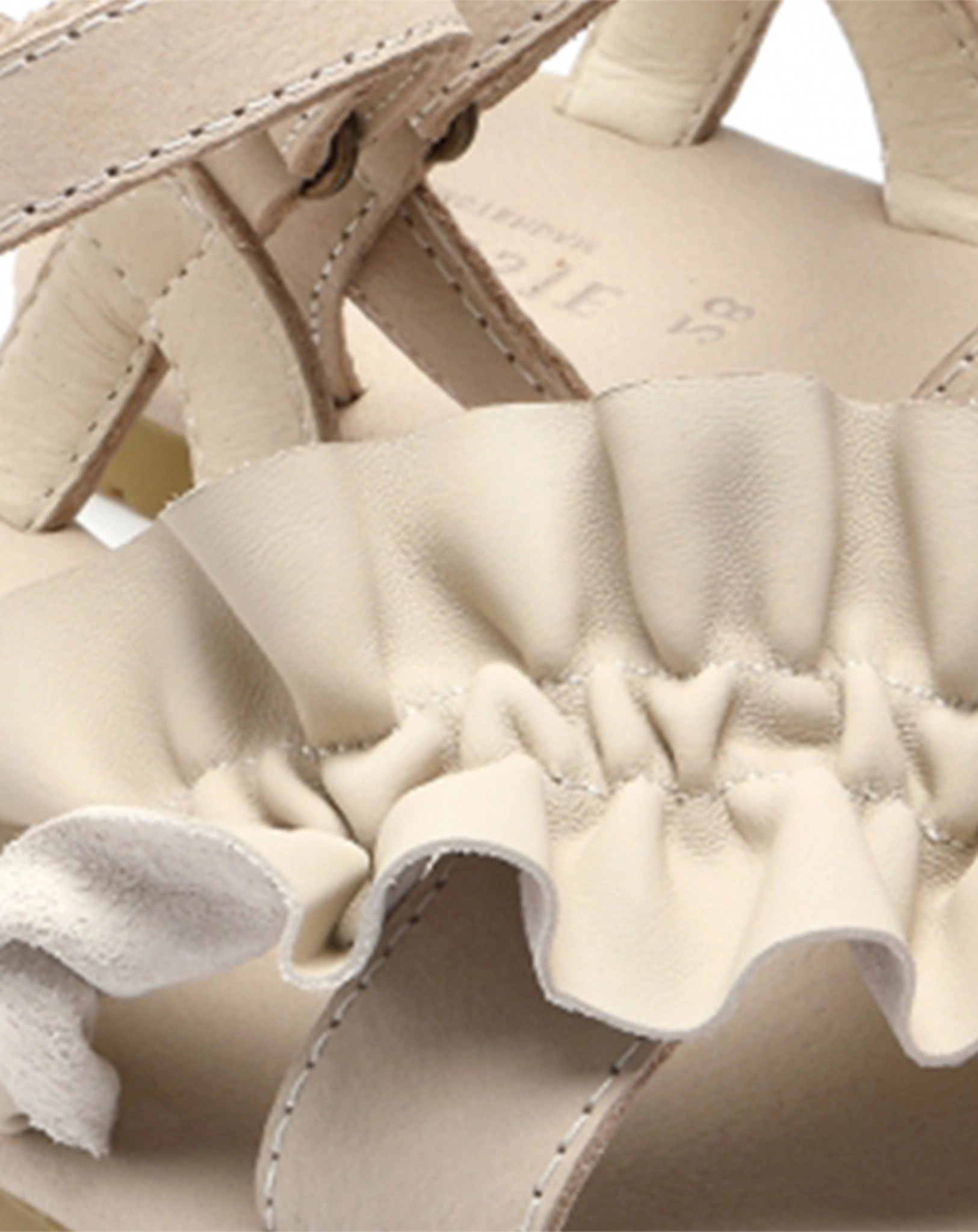 Klett-Sandalen FINE in ivory