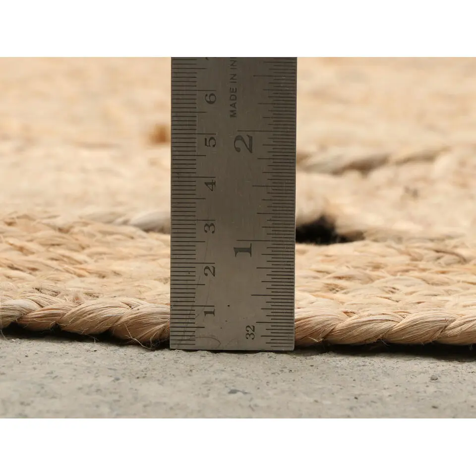Dutch Lifestyle - Jute - Vloerkleed - 200x200 cm - Beige