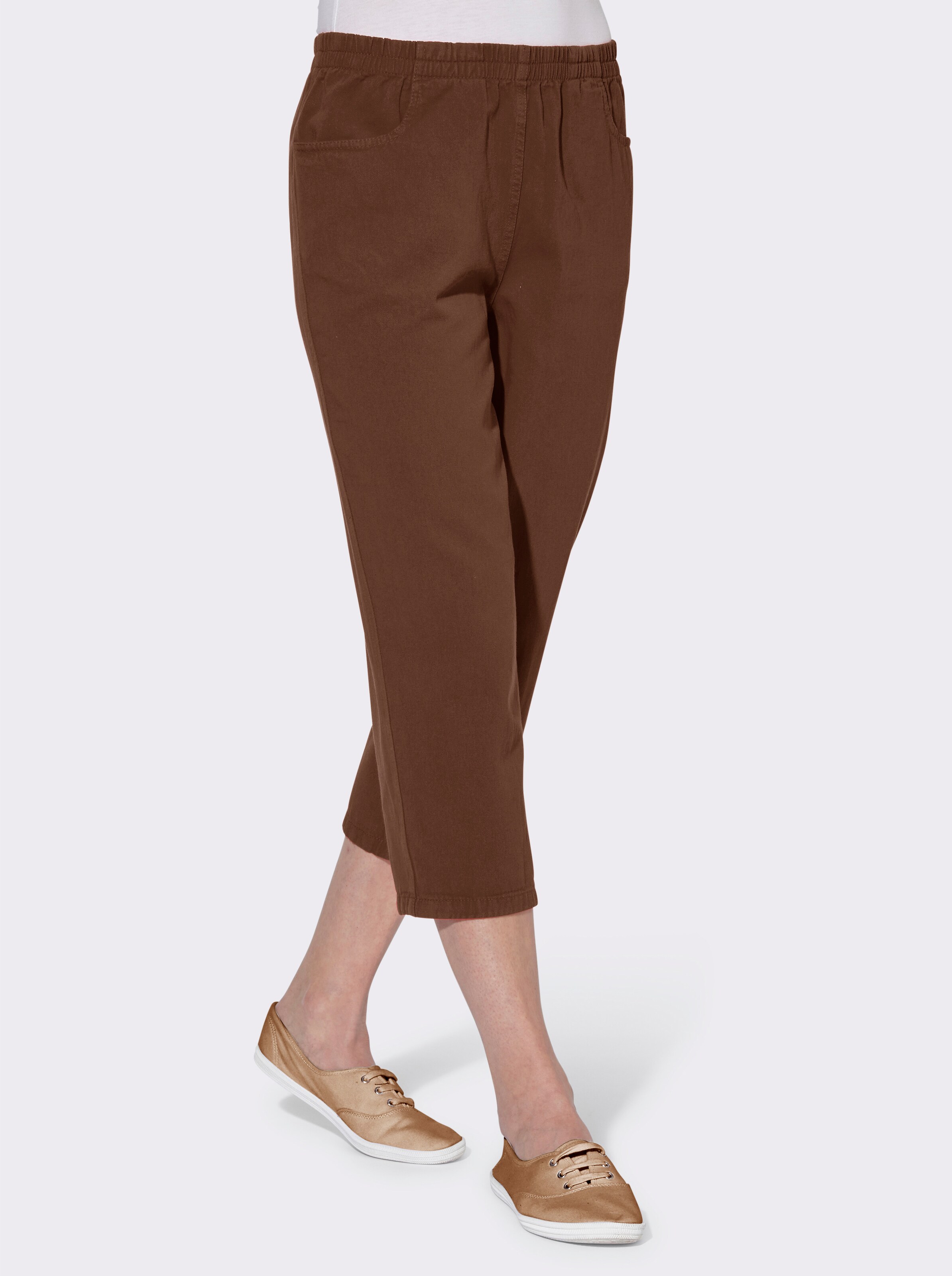 Caprihose aus reiner Baumwolle