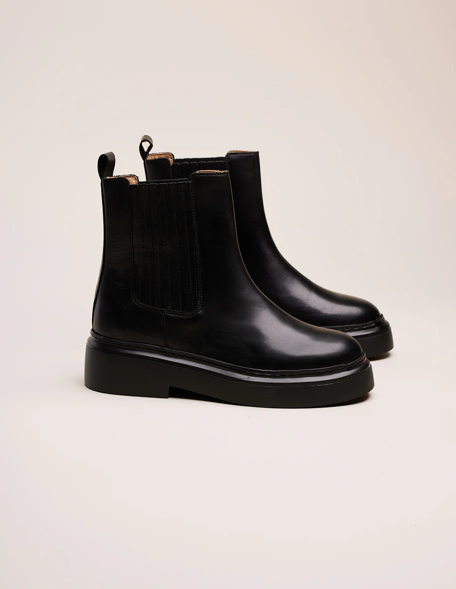Bottines Tiphanie - Cuir noir