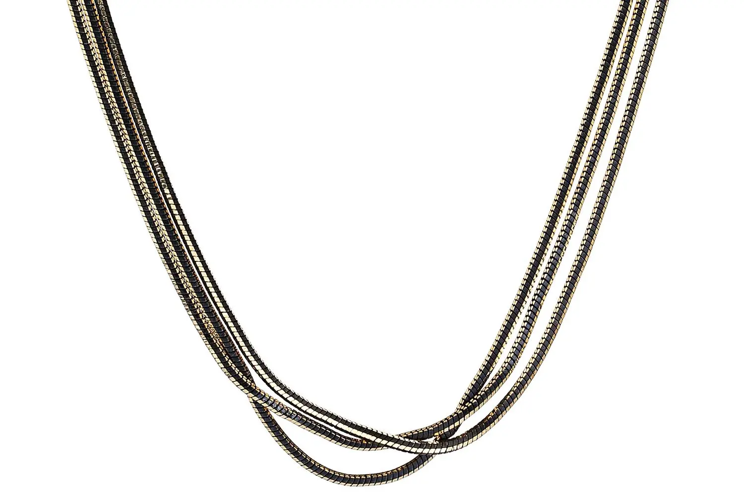 Layering Kette - Black Elegance