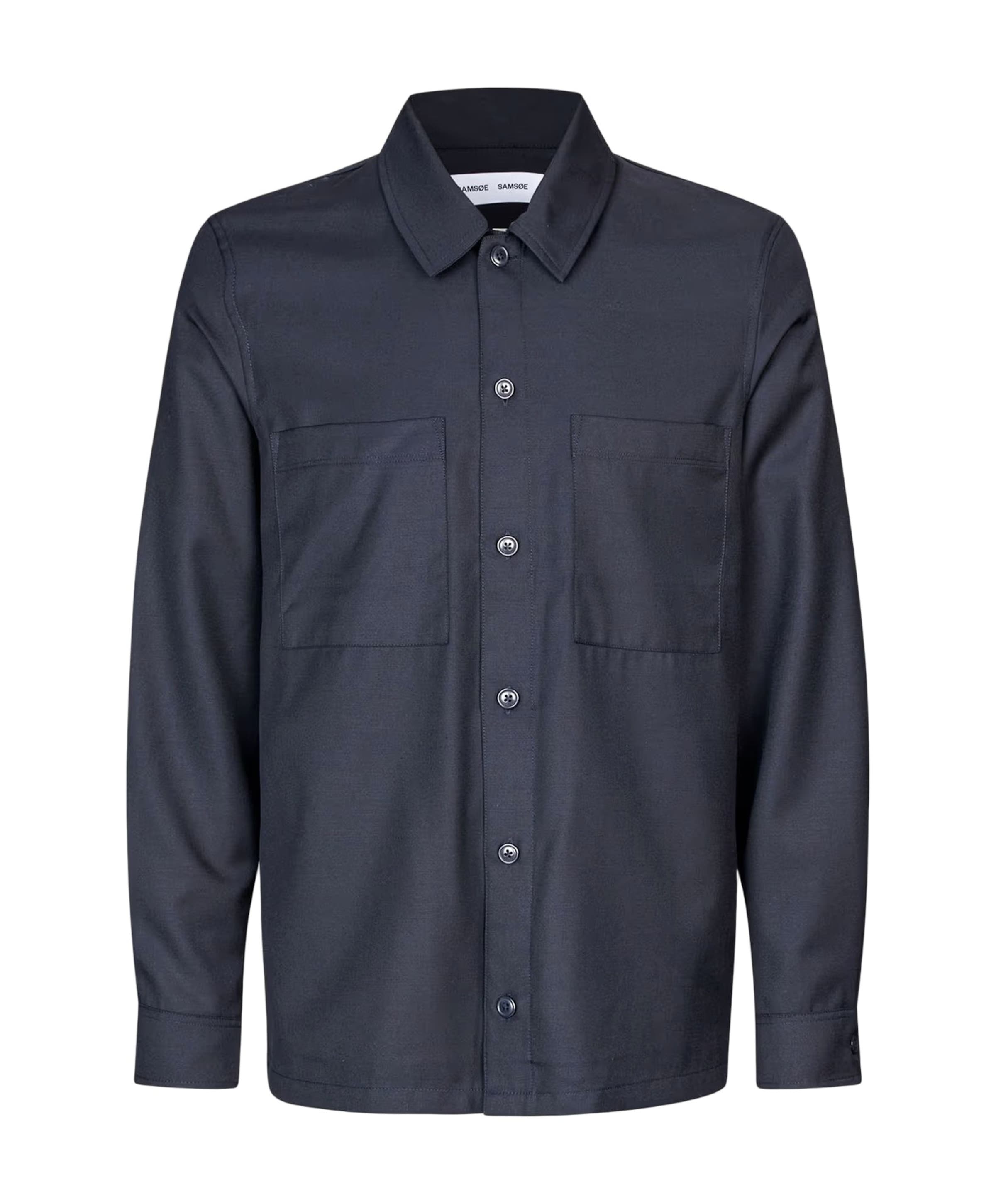 Samsøe Samsøe Heren overshirt blauw