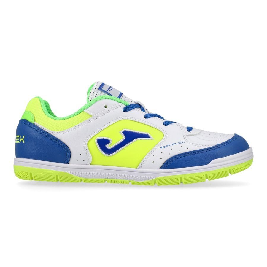 Joma Top Flex IN - Blanc/Bleu/Jaune Enfant
