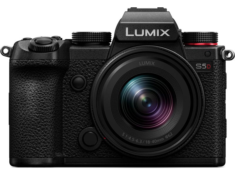 Panasonic Fotokamera Lumix S5D Kit Lumix S 18-40 mm F/4.5-6 Spiegellose Vollformatkamera inklusive Objektiv