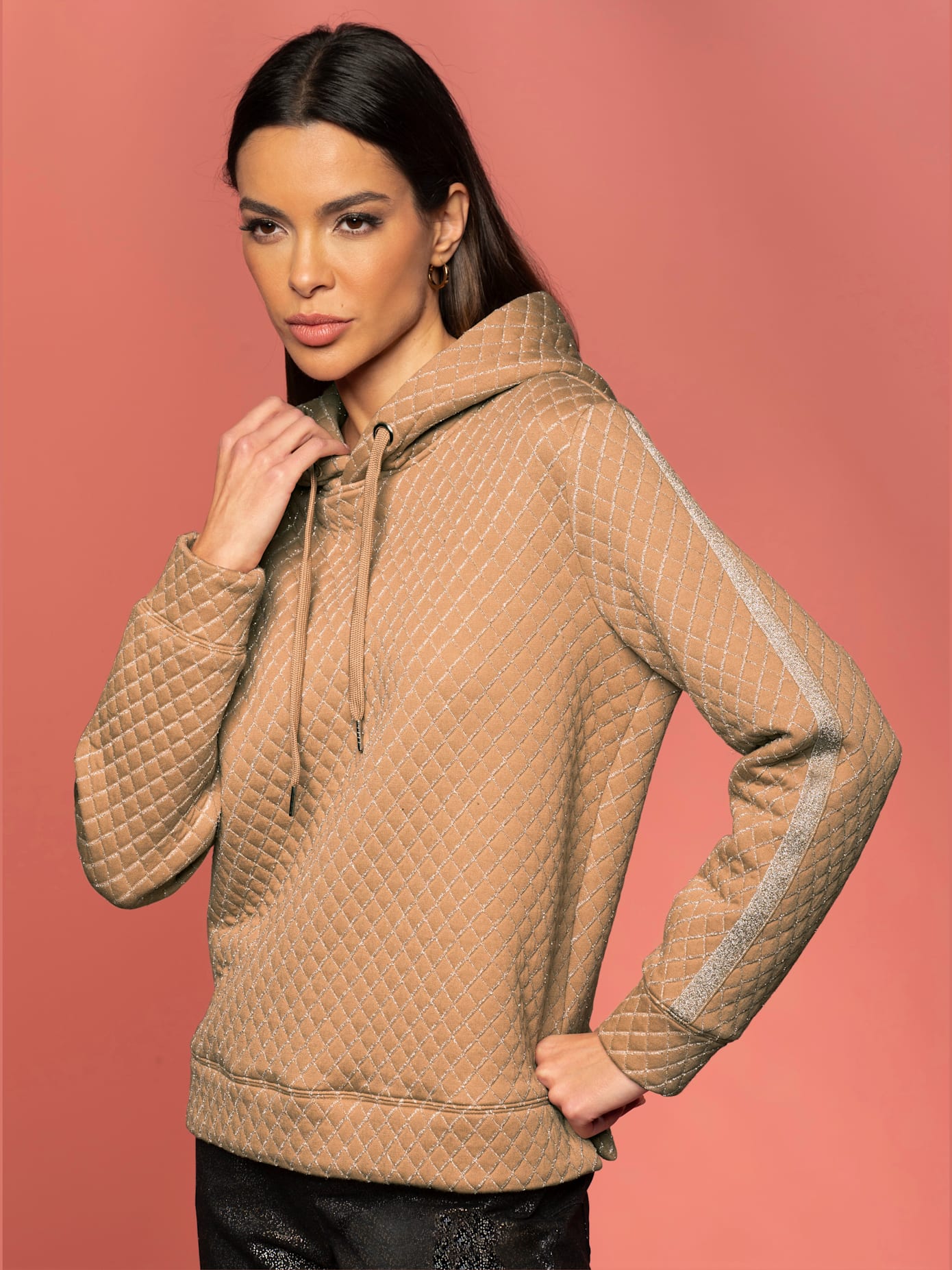 Sweat-shirt piquage élégant