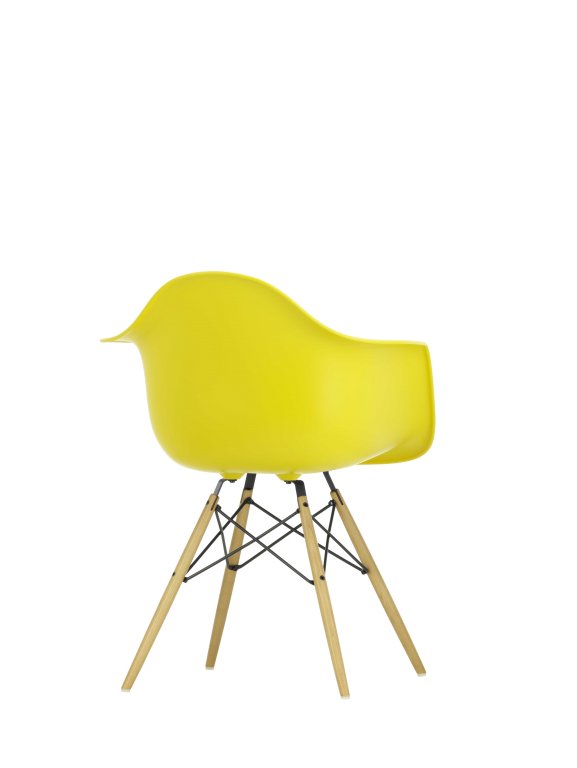 Vitra Eames DAW stoel essen onderstel, Deep Black