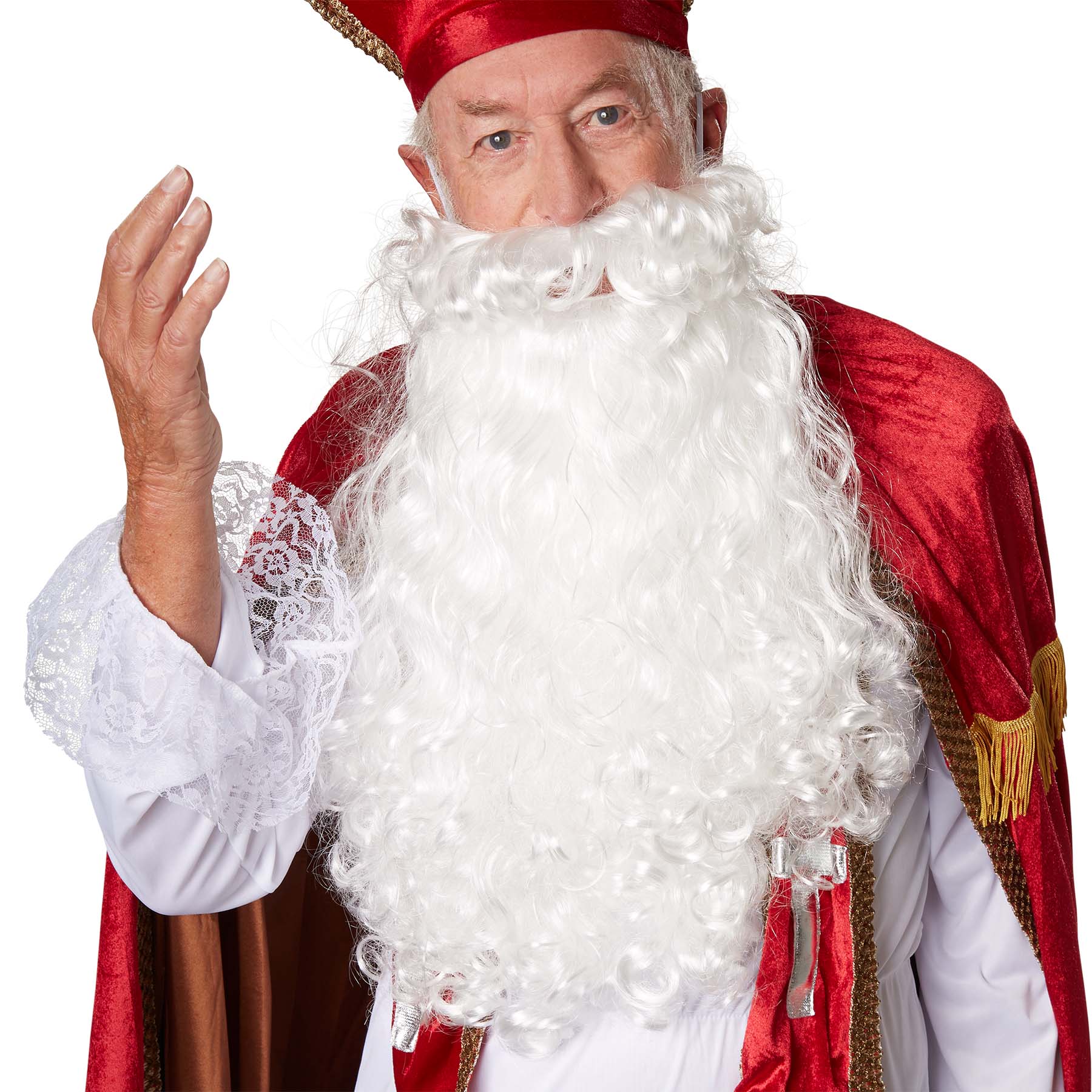 tectake® Weihnachtsmann Perücke und Bart