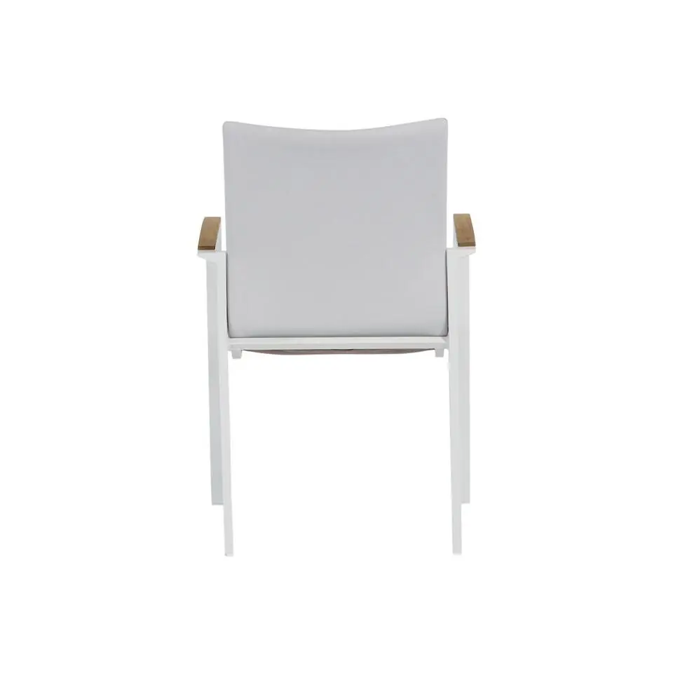 Tuinset 4 personen 180 cm Aluminium/Textileen /Aluminium/textileen Wit