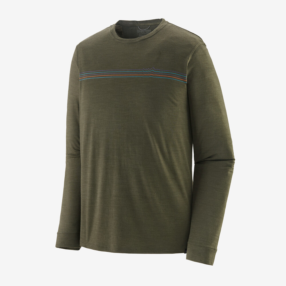 Herren Langarmhemd Capilene Cool Merino Grafik