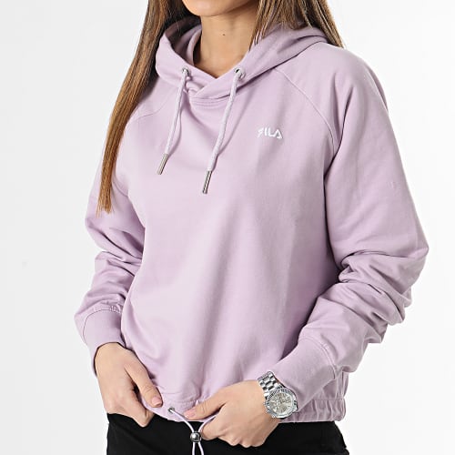 Sweat Capuche Crop Femme Baalberge Lavande