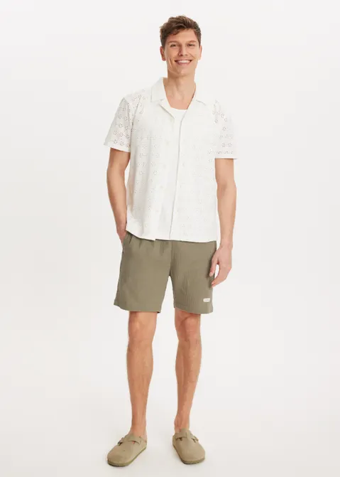Broderie overhemd off-white (WIT.O)