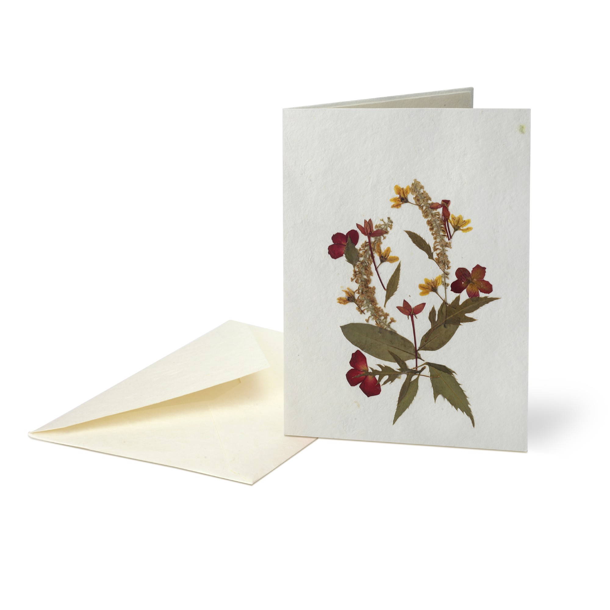 Grußkarte Blume, weiß, B 12 cm, H 17 cm günstig bestellen