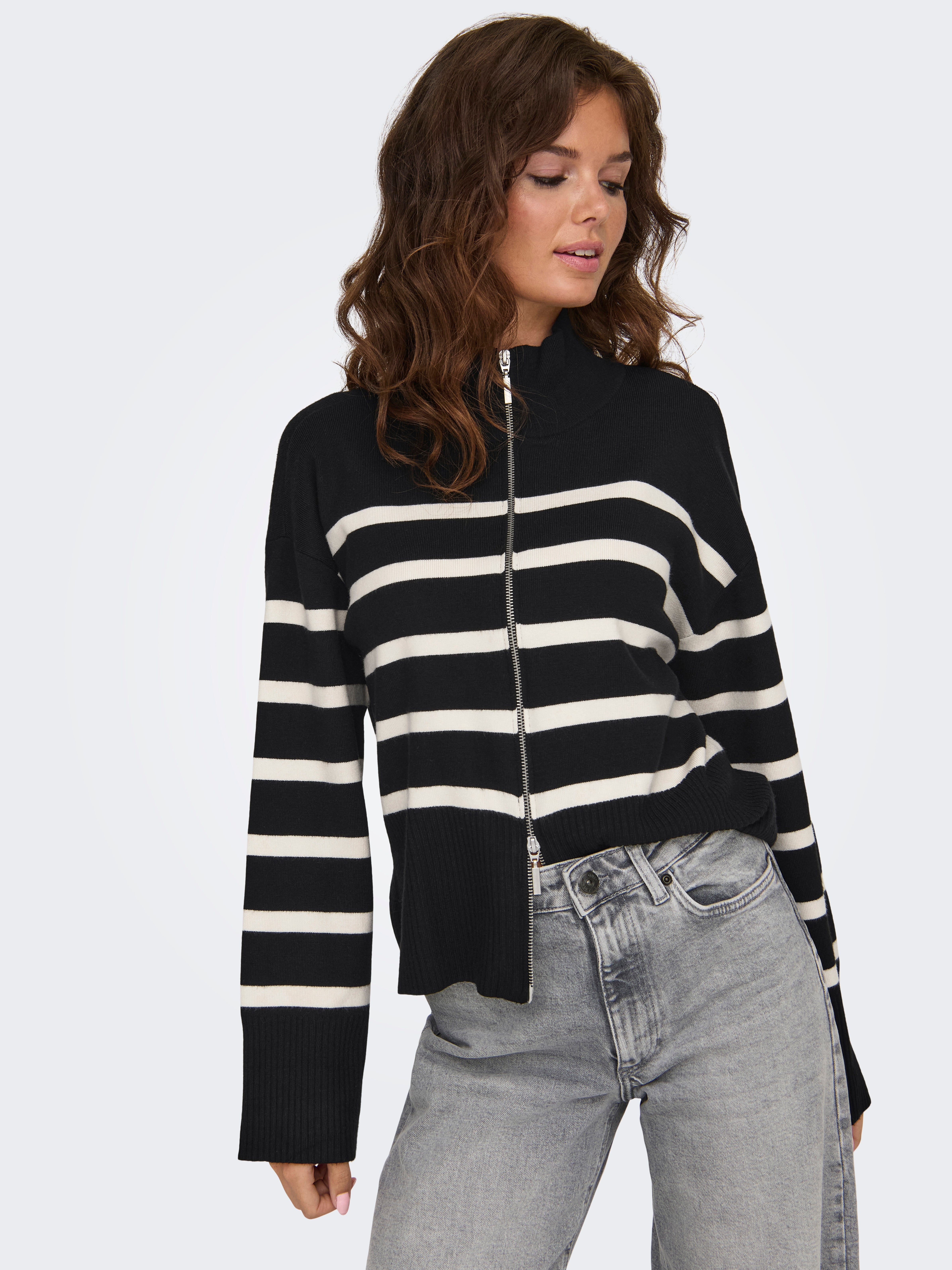 ONLVALLEY Strickjacke Black