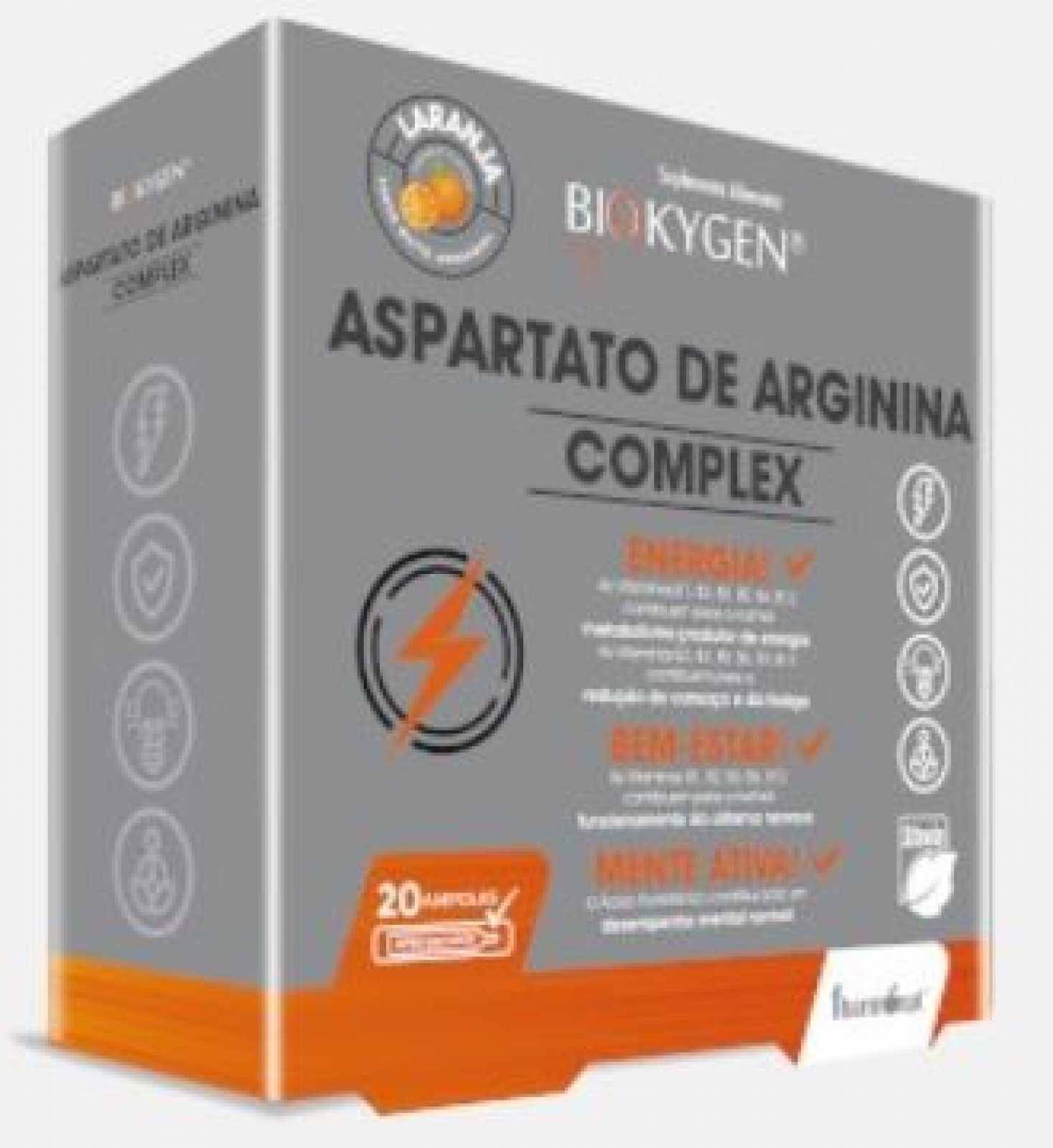 Fharmonat Biokygen Complexo de Arginina e Aspartato 20 cápsulas
