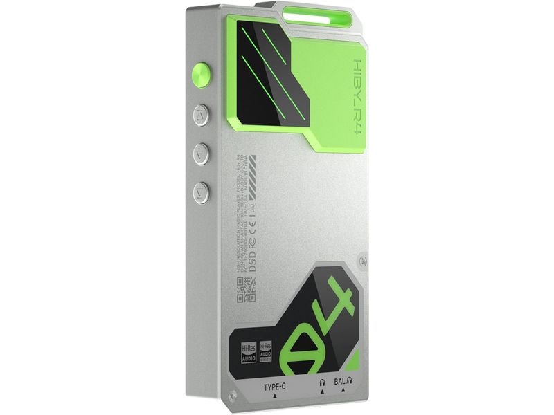 HiBy HiRes-Player R4 Grün; Silber 4-Wege Hi-Fi Android DAP