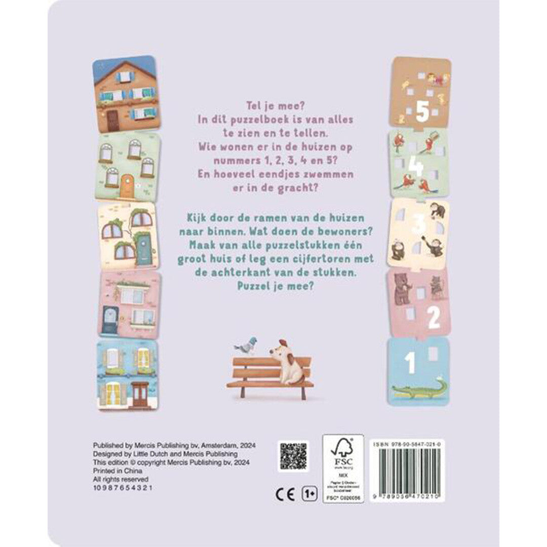 Uitgeverij mercis little dutch mijn puzzelboek - tel je mee